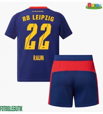 RB Leipzig David Raum #22 Bortaställ Barn 2025-26 Kortärmad (+ Korta byxor)